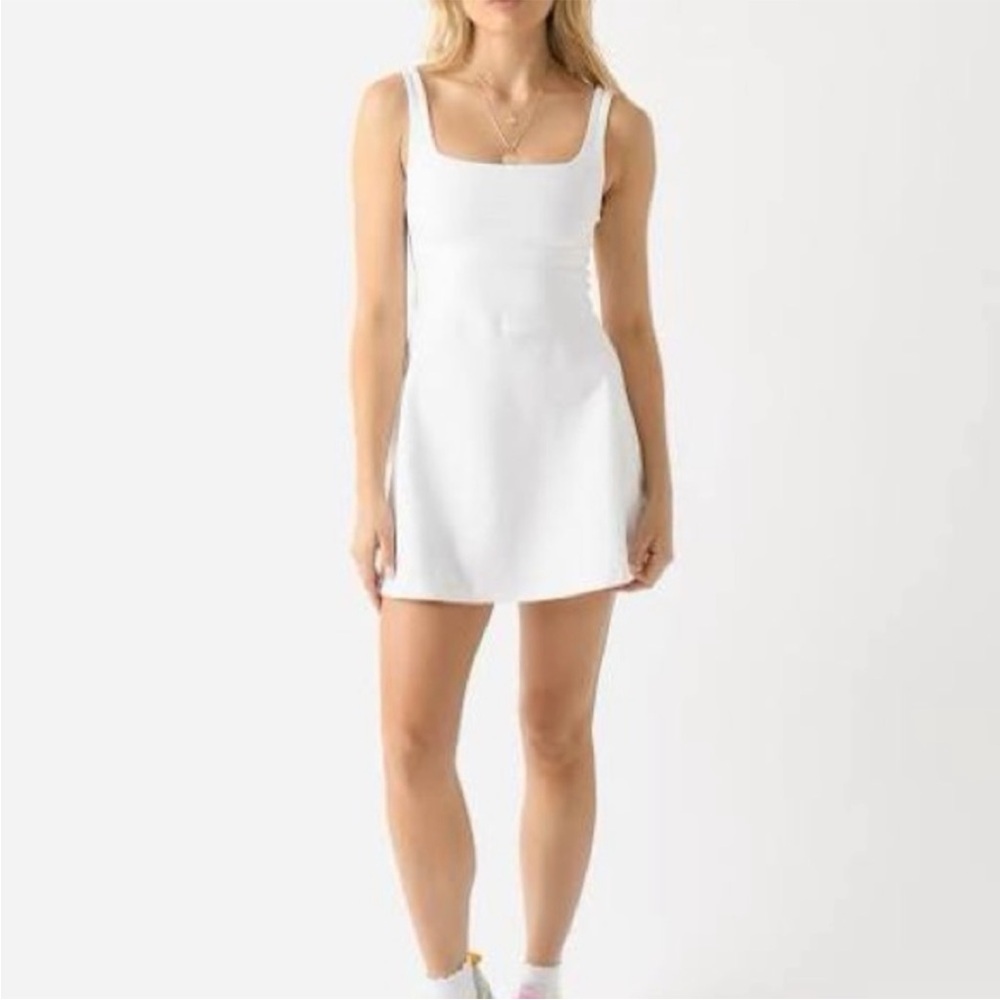 Beyond yoga space dye garden party dress